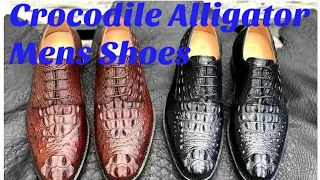 Genuine Crocodile, Alligator Skin Leather Mens Shoes #lifewithstyle