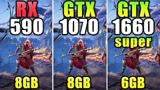 RX 590 vs GTX 1070 vs GTX 1660 Super - 1080p and 1440p Gaming Benchmarks