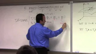 Advanced Calculus: Lecture 8 part 2: tangent and normal spaces