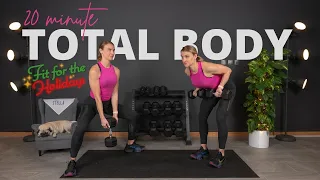 20 min Full Body Workout with Dumbbells |m Fit for the Holidays