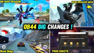 New Changes OB44 Upcoming Update 😲 Free Fire New Map New BR Big Dragon Game Ob44