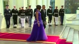 DC: WH STATE DINNER- OBAMA WELCOMES ABE