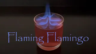Flaming Flamingo | Sweet, Flammable Cocktail With Just 3 Ingredients