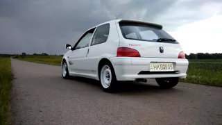 Peugeot 106 Rallye Pugsport (Magnex) sound and acceleration