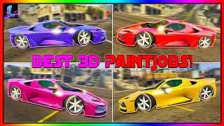 TOP 5 BEST 3D CHROME PAINTJOBS IN GTA 5 ONLINE! (Best Modded Crew Color Paintjobs)