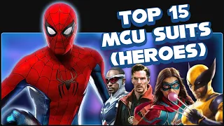 Top 15 BEST MCU Superhero Suits ranked from worst to best!