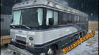 Abandoned $154,000 Luxury Barth Motor Home  First Winter Preparations!