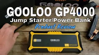 GooLoo GP4000 Jump Starter Power Bank - Product Review