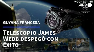 El telescopio James Webb despegó con éxito para observar los orígenes del universo | AFP