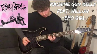 Emo Girl - Machine Gun Kelly Feat. Willow (Guitar Cover With Tabs In Description)