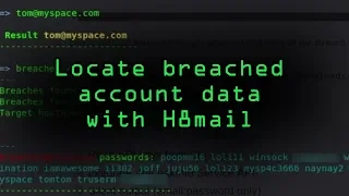 Locate Breached Account Data with H8mail [Tutorial]