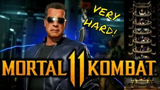 MK11 *THE TERMINATOR* VERY HARD KLASSIC TOWER GAMEPLAY!! (NO MATCHES LOST)