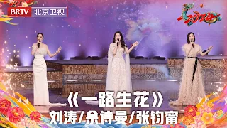 2024北京台春晚 | 刘涛 佘诗曼 张钧甯同台共演《一路生花》，这是什么舞台仙品