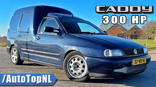300HP VW CADDY *BIG TURBO* REVIEW on AUTOBAHN [NO SPEED LIMIT] by AutoTopNL