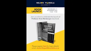 Book Launch | Prof Ihron Rensburg | ‘Serving Higher Purposes'
