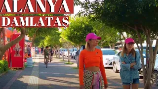 ALANYA STREET WALKİNG TOUR 2022 ! DAMLATAŞ  ALANYA ANTALYA TURKEY HOLİDAY ! TURKEY TRAVEL 4K VİDEO