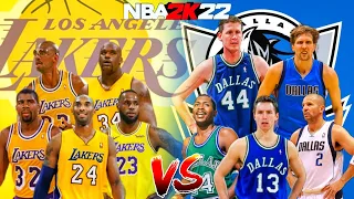 ALLTIME LAKERS vs ALLTIME MAVERICKS | FULL GAME HIGHLIGHTS | NBA 2K22