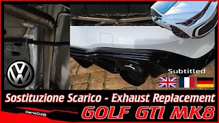 direct exhaust system (central - terminal) - Volkswagen Golf MK8 GTI - replacement - sound