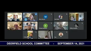 Deerfield School Committee - September 14, 2021