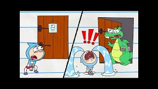 Drama del baño! | Boy & Dragon | Dibujos animados para niños | WildBrain en Español