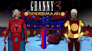 Granny 3 | Shaktiman Grandpa Vs Spider Granny Full gameplay Crazy mode