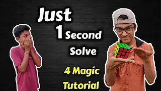 Rubik's Cube Magic Trick Tutorial: Just 1 seconds Solve 🔥🔥