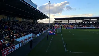 York City FC vs Maidstone United, player entrance. National League.