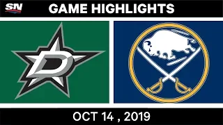 NHL Highlights | Stars vs. Sabres – Oct. 14, 2019