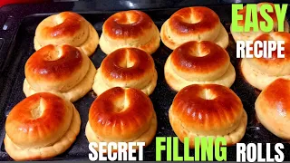 Few people know this trick.they are so delicious.Amazing yeast dough bread rolls shaping|easy recipe