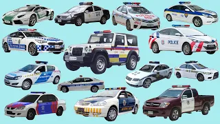 POLICE VEHICLES from Asia /Vietnam, Indonesia, Thailand, India, Japan / Transport