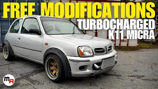 THE TURBOCHARGED NISSAN MICRA GETS MORE FREE MODIFICATIONS - STILL ONLY £35 SPENT