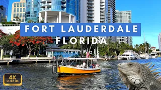 Fort Lauderdale RiverWalk | Virtual Tour | Walking Tour Fort Lauderdale | #wildlife Florida [4k] HDR