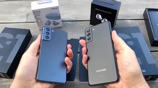 Samsung Galaxy S21+  & Galaxy Buds Pro UNBOXING  No Talking