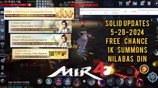 Mir4 Solid updates nilabas na din ang free chance 1k summons