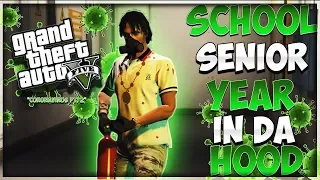 GTA 5 SCHOOL SENIOR YEAR IN DA HOOD EP. 57 - CORONAVIRUS PT. 2 😰🧬️🦠️(GTA 5 MODDED ROLEPLAY)