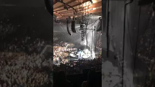 Crowd sings “piano man” Billy Joel concert NY