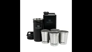 Stanley The Pre Party Shotglass + Flask Matte Black Pebble   10 01883 035