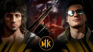 Mortal Kombat 11 - Rambo Vs Johnny Cage (Very Hard)