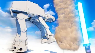 Can a Star Wars AT-AT Survive a Tornado?! - Teardown Mods Gameplay