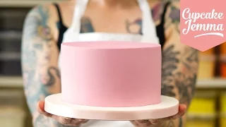 Masterclass: How to Cover a Cake with Sugarpaste/Fondant | Cupcake Jemma