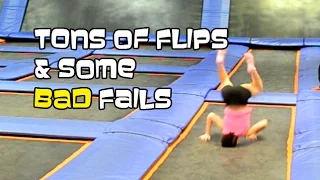 Tons Of Flips & Some Trampoline Fails | Gymnastics With Bethany G