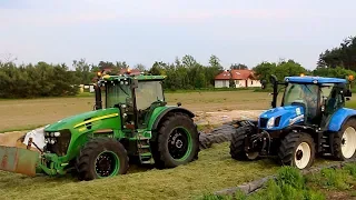 Kiszonka z trawy na pryzmę 2019 | New Holland, John Deere, Ursus, Zetor,  Strautmann, Kverneland