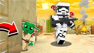 HIDING AS BABY YODA IN MINECRAFT! *NEVER FOUND*