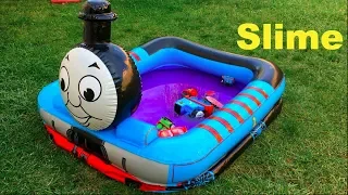 Thomas and Friends Toy Trains in Swimming Pool Disney Cars Toys McQueen