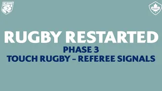 Phase 3   Touch Rugby   Referee Signals