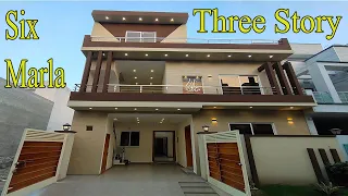 6 Marla Luxurious Modern Design Triple Story House For Sale In Lahore -  Very Attractive Price