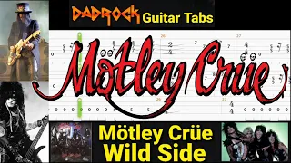 Wild Side - Motley Crue - Guitar + Bass TABS Lesson