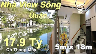 Nhà Phú Mỹ Quận 7 View Sông Thoáng Mát, Nhà Có Thang Máy, Full Nội Thất Cao Cấp. Liên Hệ: 0934080888