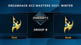 SC2 - Zest vs. Neeb - Group B - DreamHack SC2 Masters 2021 Winter - Season Finals