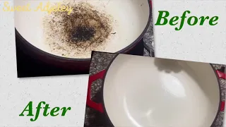 The Easiest Way To Clean And Maintain Your Enameled Cast Iron Pot | A Sweet Tip By Sweet Adjeley